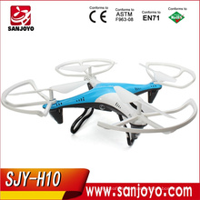 Newest Toy Rc Quadcopters With Camera real-time Support 4CH 2.4GHz 6-Axis Gyro RTF 3D flip stable flight Drone SJY-JJRC-H10